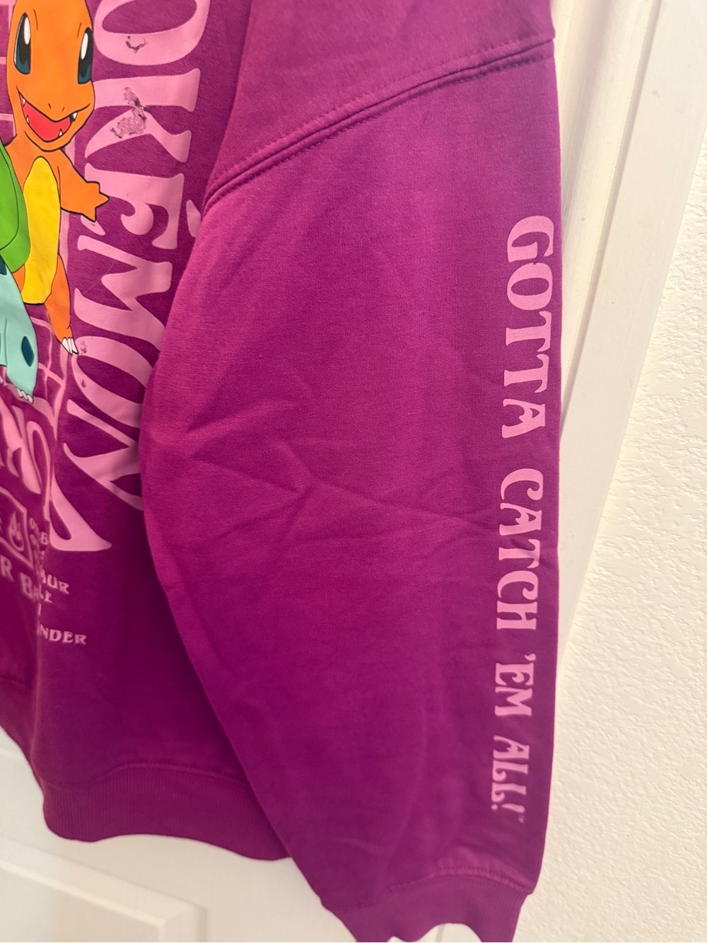 Pokemon Purple Graphic Crewneck Sweatshirt - Picture 3 of 4
